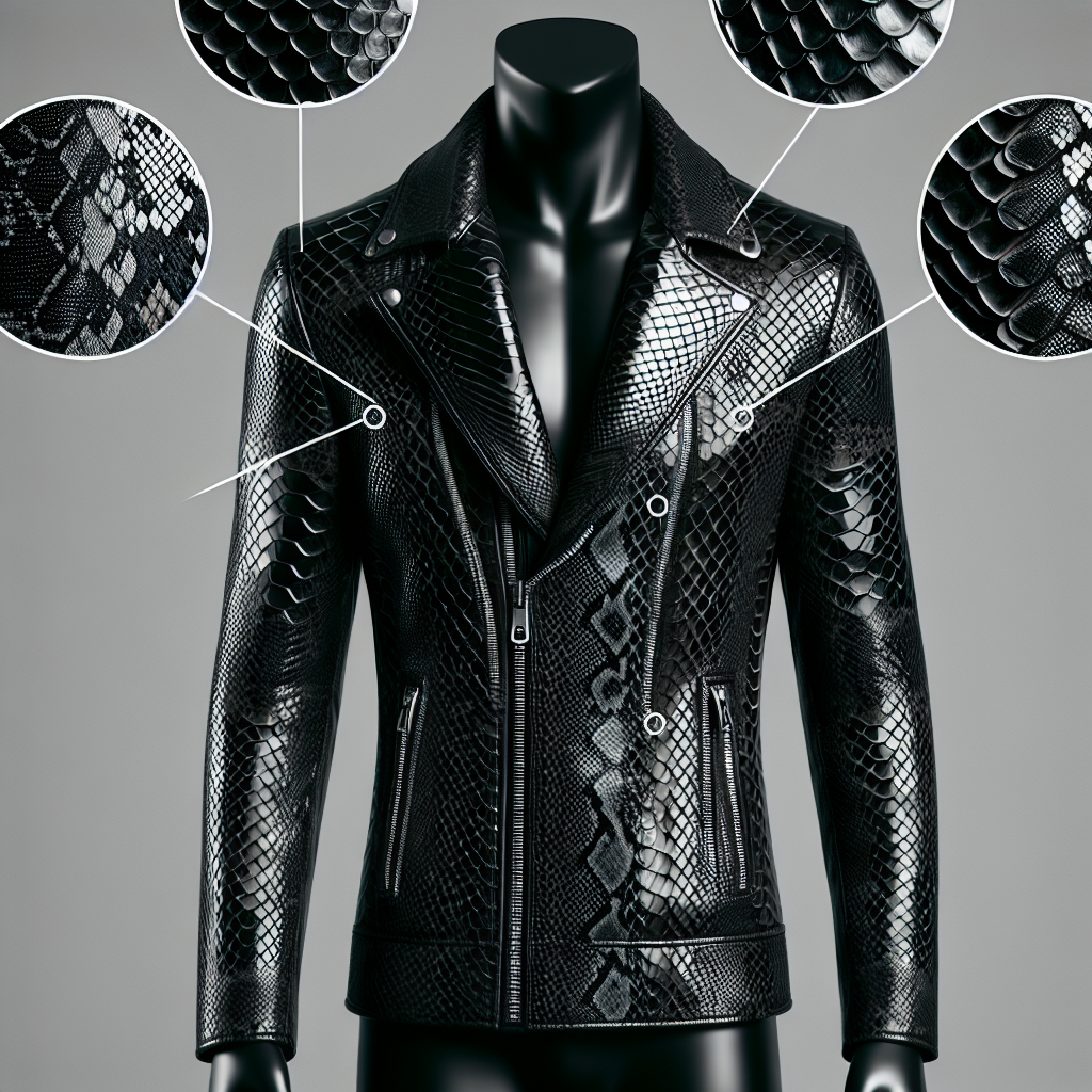 black snakeskin jacket